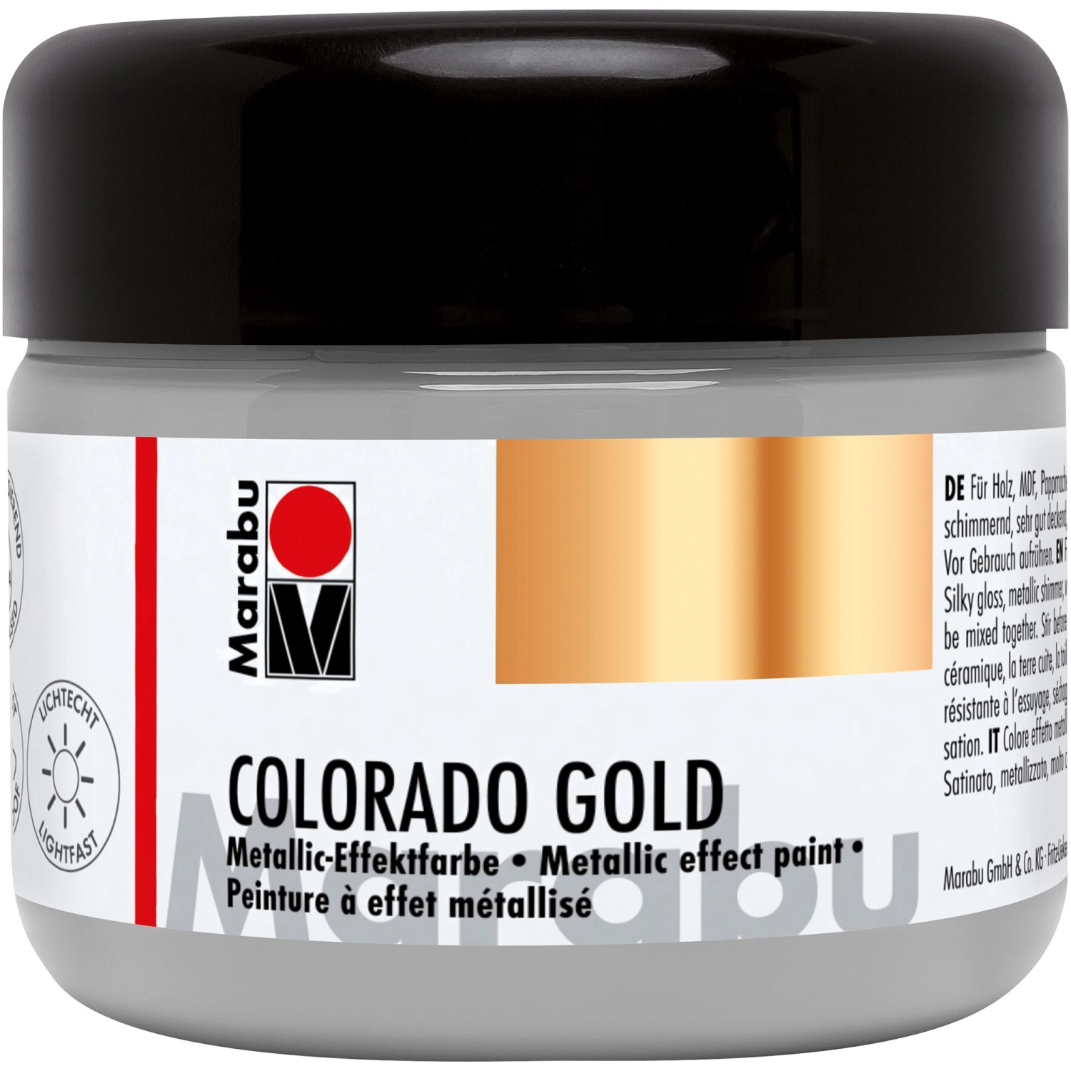 Marabu Metallic-Effektfarbe Colorado Gold 225 ml Palladium von Marabu