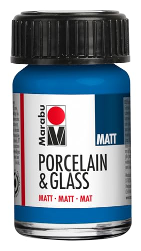 Marabu Porzellan- und Glasfarbe, 15 ml, Enzian matt von Marabu