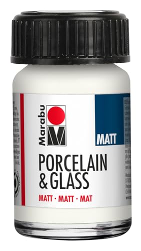 Marabu Porzellan-Keramik- und Glas-Mattfarbe, weiß, 15 ml, Malen und Stempeln, auf Wasserbasis, waschbar, spülmaschinenfest Marabu Porzellan-Keramik- und Glas-Mattfarbe, weiß, 15 ml, Malen und Stempeln, auf Wasserbasis, waschbar, spülmaschinenfest von Marabu