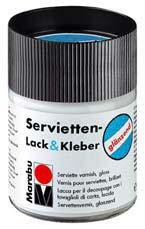 Marabu Servietten-Lack & Kleber, gl‰nzend, 50 ml, im Glas VE = 1 von Marabu