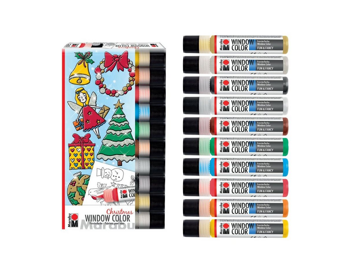 Marabu Sticker Marabu Window Color Set Xmas, 10 x 25 ml Marabu Sticker Marabu Window Color Set Xmas, 10 x 25 ml von Marabu