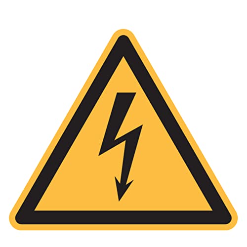 Aufkleber Warnung vor elektrischer Spannung, Folie, selbstklebend, SL 15 x 0,1 mm, ASR A1.3 / ISO 7010, W012 Aufkleber Warnung vor elektrischer Spannung, Folie, selbstklebend, SL 15 x 0,1 mm, ASR A1.3 / ISO 7010, W012 von Marahrens