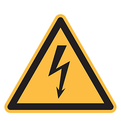 Aufkleber Warnung vor elektrischer Spannung, Folie, selbstklebend, SL 200 x 0,1 mm, ASR A1.3 / ISO 7010, W012 Aufkleber Warnung vor elektrischer Spannung, Folie, selbstklebend, SL 200 x 0,1 mm, ASR A1.3 / ISO 7010, W012 von Marahrens