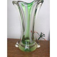 Atemberaubende Vintage Kunst Glasvase von MarangeVintage