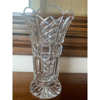 Vintage Kristall Vase, Blumenvase von MarangeVintage