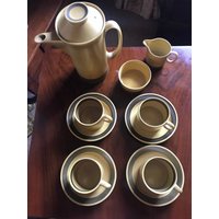 Vintage Mcm Burleigh Ware Kaffee Set, Set, Retro Vintage Mcm Burleigh Ware Kaffee Set, Set, Retro von MarangeVintage