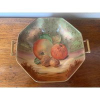 Vintage Royal Winton Obst, Zwei Schale, Handbemalte Früchte von MarangeVintage