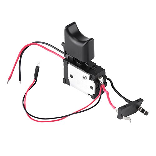 Bohrschalter, 7,2 V ~ 24 V Bohrgeschwindigkeitsschalter Lithiumbatterie Elektrischer Bohrschalter mit kleinem Licht von Maranon