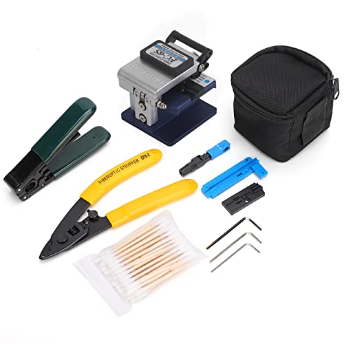 FTTH Fiber Optic Tool Kit, Splice Fiber Optic Stripping Tool Kit-Set mit Fiber Cleaver für die Installation, Betrieb und Wartung des Glasfasernetzwerks FC-6S von Maranon