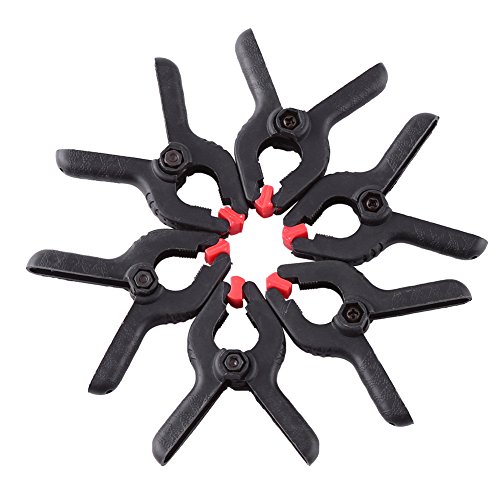 Klemmzwingen Set, 6 Stück Fotostudio-Clips Federzwingen Nylon Klemmzwingen Hintergründe Klemmen für Fotografie Hintergrund Stand Clips für Leichte Artikel von Maranon