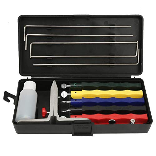 Schärfstein, Schleifer Schärfstein Set Professionelle Küche Fix-Angle Knife Sharpener System Kit, für Haus und Küche von Maranon