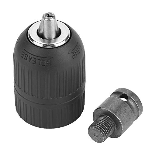 Schnellspannbohrfutter, 2-13 mm Bohrfutter Schnellspann 1/2"-20UNF Keyless Bohrfutter mit 1/2" Spannfutteradapter für Schlagschrauberumbau Schnellspannbohrfutter, 2-13 mm Bohrfutter Schnellspann 1/2"-20UNF Keyless Bohrfutter mit 1/2" Spannfutteradapter für Schlagschrauberumbau von Maranon