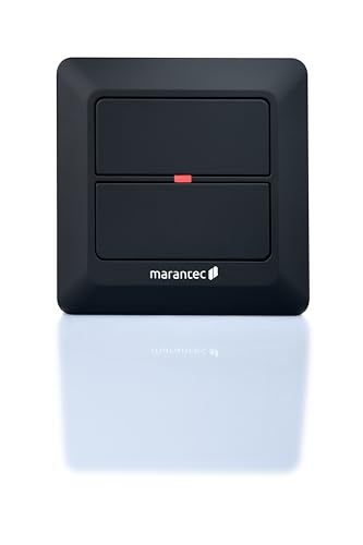 Marantec Digital 520 Wandsender 868 MHz, 2-Kanal Drucktaster für Marantec Garagentorantriebe, Schwarz von Marantec