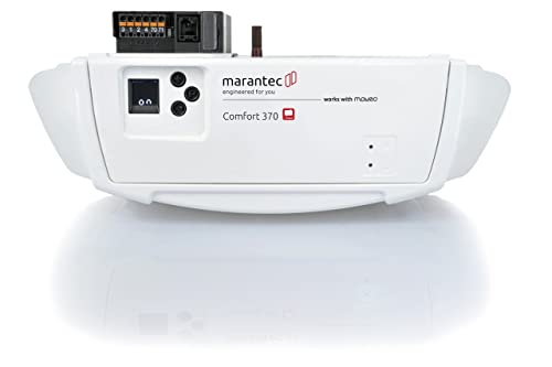 Marantec Comfort 370 Garagentorantrieb, Set inkl. 2 Handsender, elektrischer Torantrieb für Garagentore, Sektionaltore und Schwingtore, Weiß von Marantec