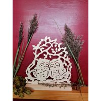 Hochzeit, Holz Dekoration, Eulen, Laubsägearbeit, Wohndesign von MarbelloHolzdesign