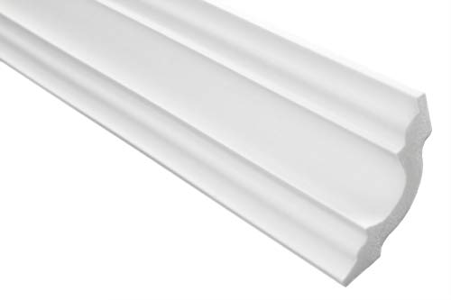Marbet Deckenleisten aus Styropor XPS - Hochwertige Stuckleisten leicht & robust im modernen Design - (20 Meter Sparpaket E-14-50x50mm) Wandleiste Marbet Deckenleisten aus Styropor XPS - Hochwertige Stuckleisten leicht & robust im modernen Design - (20 Meter Sparpaket E-14-50x50mm) Wandleiste von Marbet Design