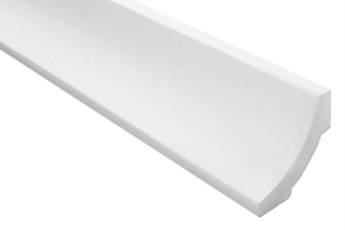 Marbet Deckenleisten aus Styropor XPS - Hochwertige Stuckleisten leicht & robust im modernen Design - (40 Meter Sparpaket E-12-50x50mm) Winkelleiste von Marbet Design