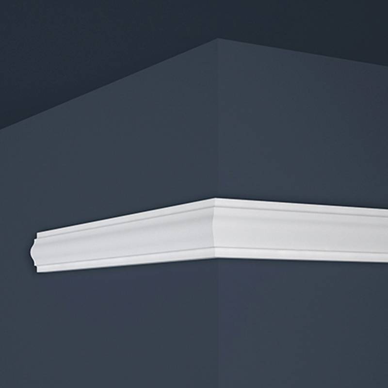 Marbet Zierleiste "E-18" Styropor Wandleiste 18 x 38 x 2000 mm Polystyrol Leiste Weiß von Marbet
