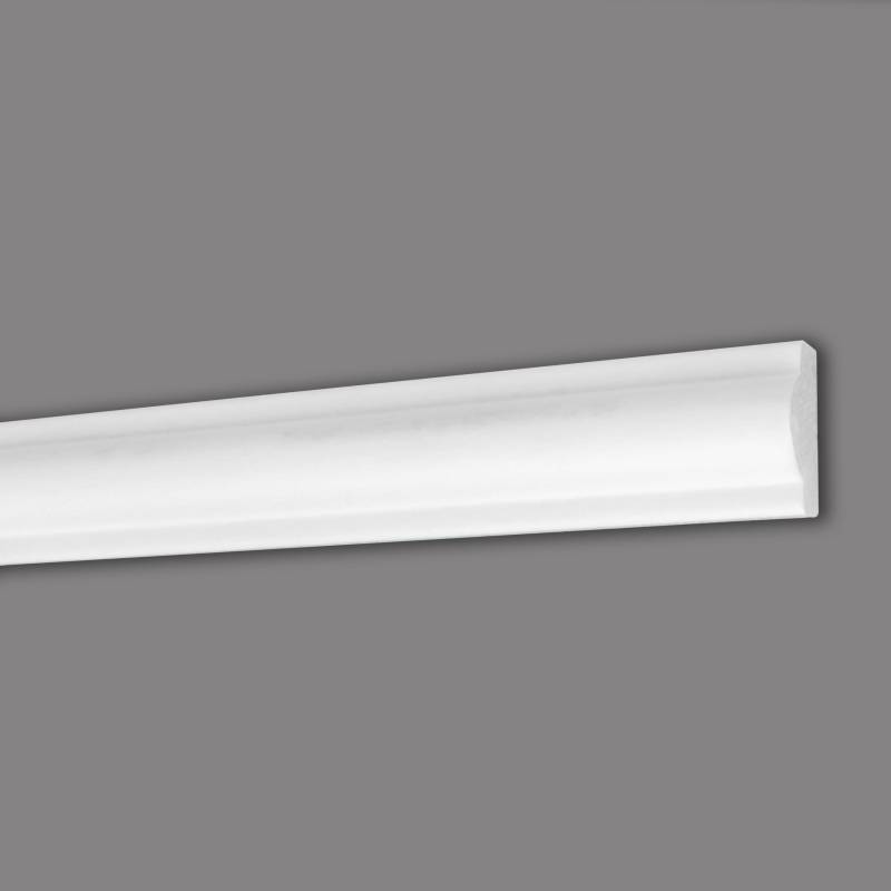 Marbet Zierleiste "E-27" Styropor Wandleiste 11 x 22 x 2000 mm Polystyrol Leiste Weiß von Marbet