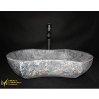 Bursa Black Design Waschbecken - Handarbeit, 100% Naturstein von MarbleDesignMarket