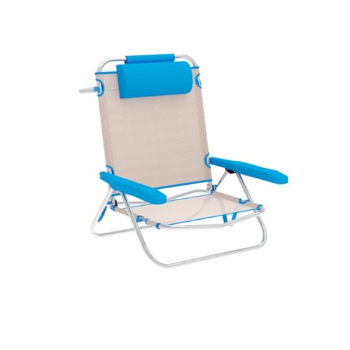 Marbueno Silla Azul beige Gepolsterte Campingstuhl, Kunststoff, Bunt, Standard von Marbueno