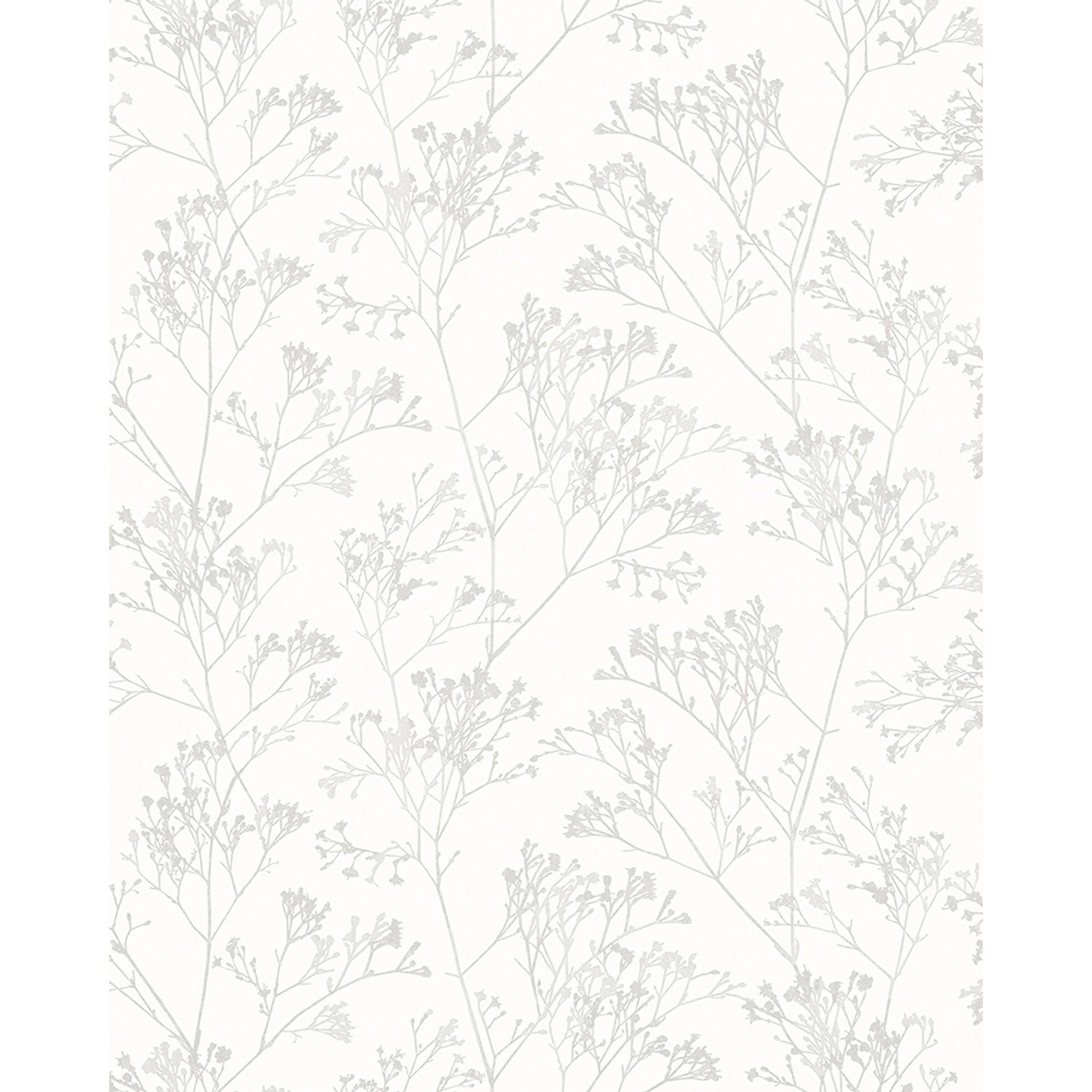 Marburg Vliestapete Floral Pflanzen Weiß 10,05 m x 0,53 m FSC® von Marburg