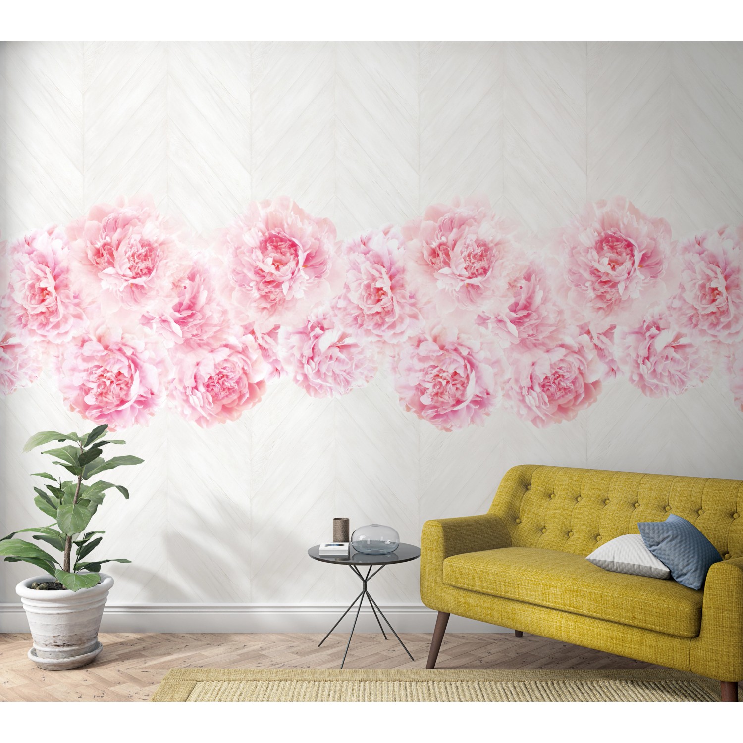 Marburg Vliestapete Floral Rosen Rosa 270 cm x 159 cm FSC® von Marburg