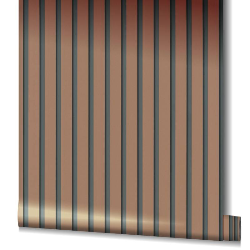Marburg Vliestapete GZSZ Streifen 10,05 m x 0,53 m Braun FSC® von Marburg