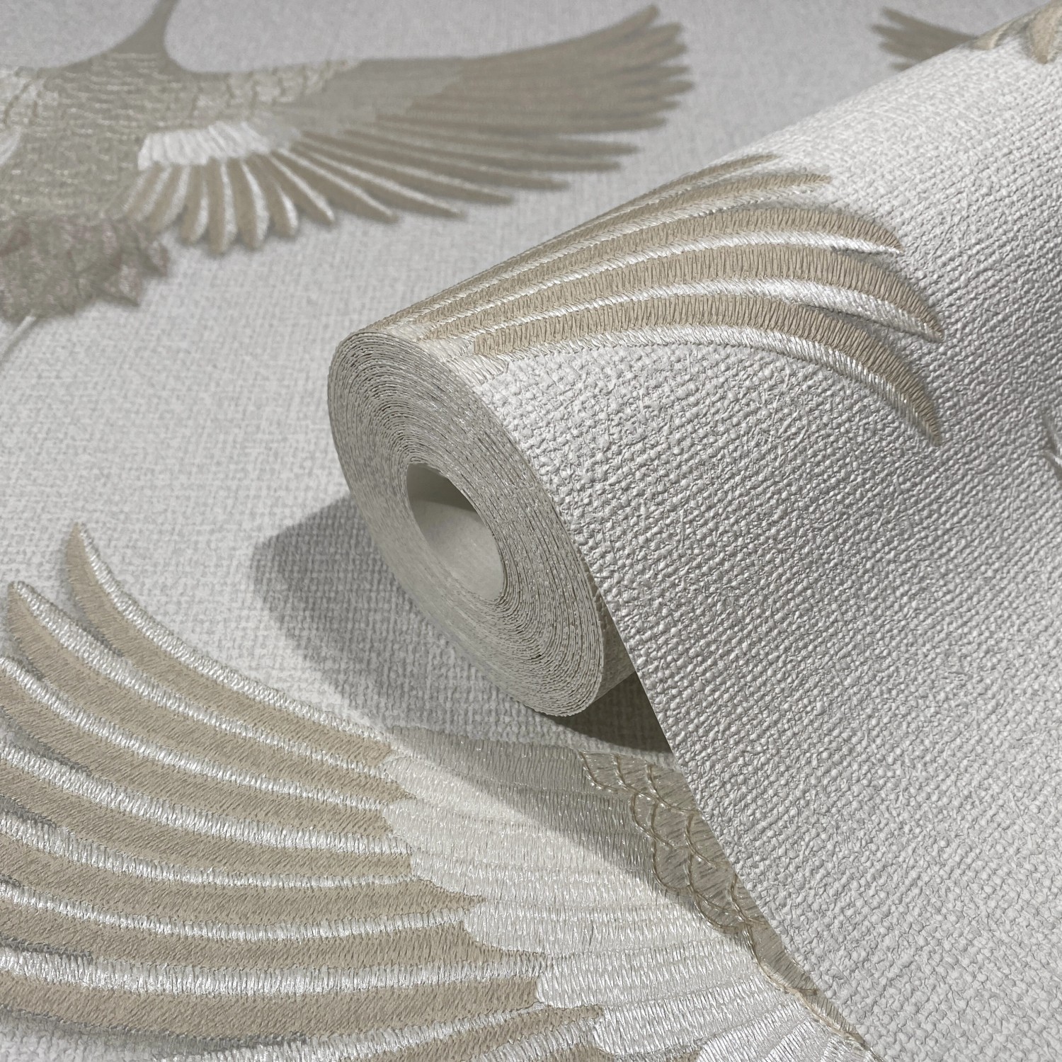 Marburg Vliestapete Grafisch Natur Weiß-Beige FSC® von Marburg