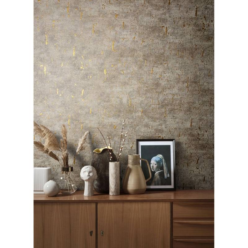 Marburg Vliestapete Natural Opulence Struktur Braun Grau FSC® von Marburg