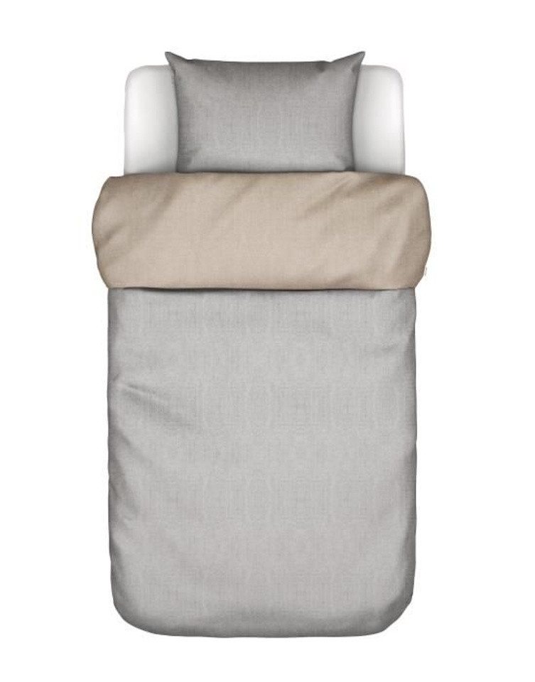 Marc O'Polo Home Bettwäsche Malthe Light Grey 135 x 200 cm, Lyocell-Mix, recycelter Baumwolle und Polyester, 2 teilig von Marc O'Polo Home