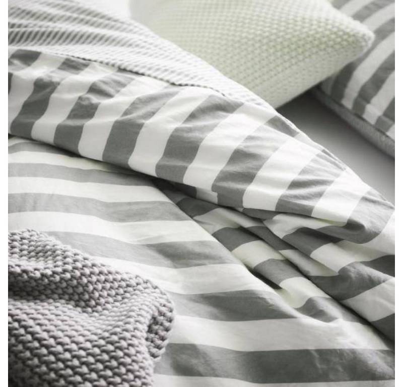 Marc O'Polo Home Bettwäsche Mikkeli Grey 135 x 200 cm, Perkal, 2 teilig von Marc O'Polo Home