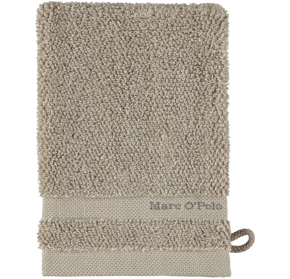 Marc O'Polo Home Waschhandschuh Melange Beige-Ecru, 100% Baumwolle (1-St) von Marc O'Polo Home