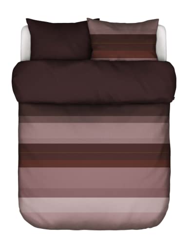 Marc O'Polo Bettwäsche Kiya Streifen Baumwollsatin Aubergine, 200x200 + 2X 80x80 cm Marc O'Polo Bettwäsche Kiya Streifen Baumwollsatin Aubergine, 200x200 + 2X 80x80 cm von Marc O'Polo