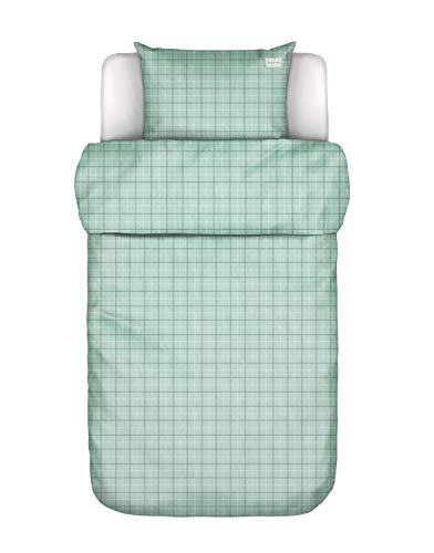 Marc O?Polo Bettwäsche Tolva Soft Green 200x200+2/80x80 cm 100% Baumwolle Perkal Bettwäsche Bettlaken Kissenbezug Kopfkissenbezug Bettbezug Baumwollbettwäsche von Marc O'Polo