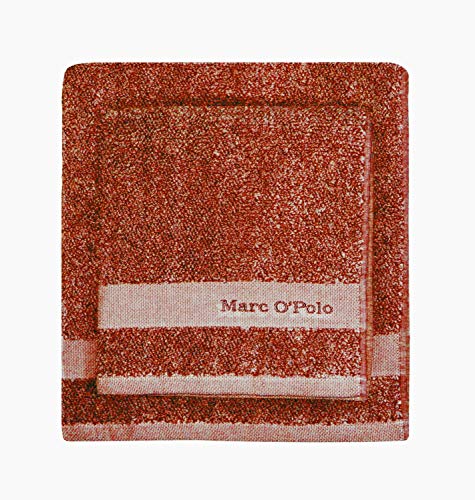 Marc O'Polo Handtücher Melange Burnt Orange/Oatmeal Handtuch 50x100 cm von Marc O'Polo