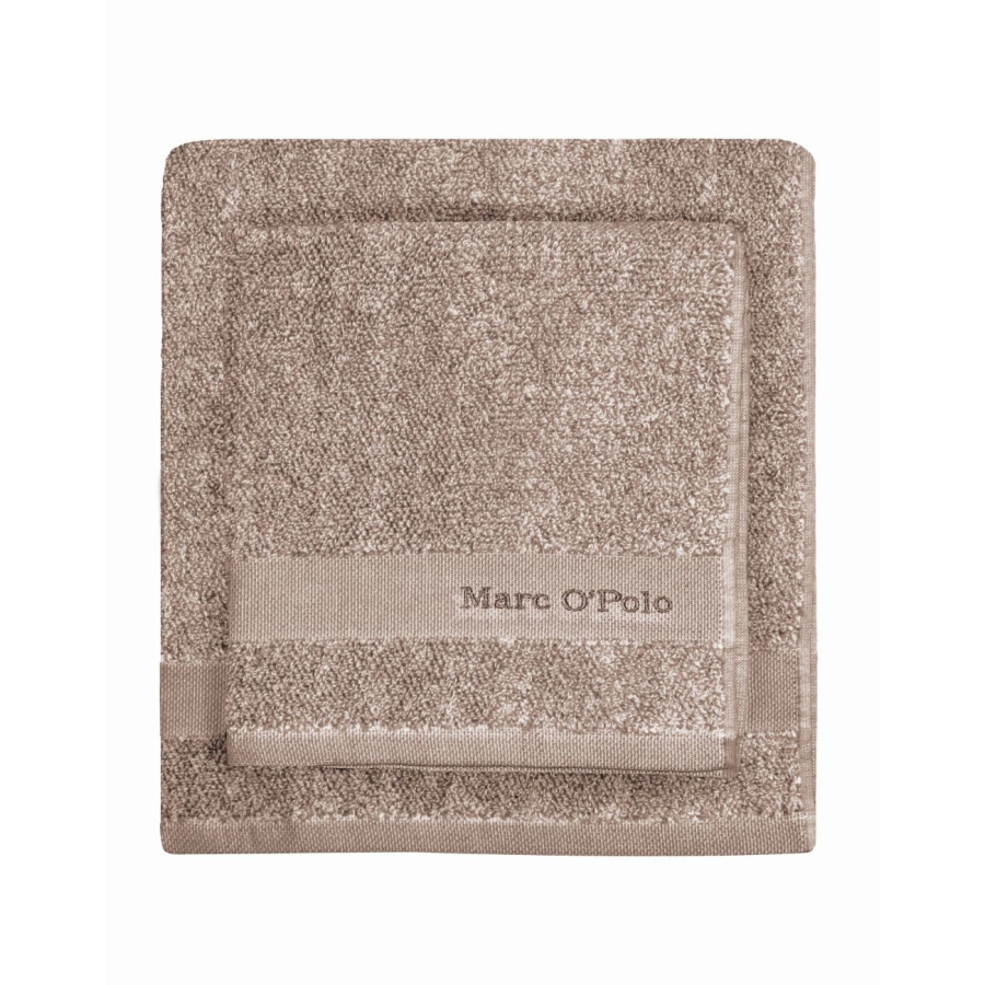 Marc O'Polo Melange Gästetuch - Beige/ Clay - 30x50 cm von Marc O'Polo