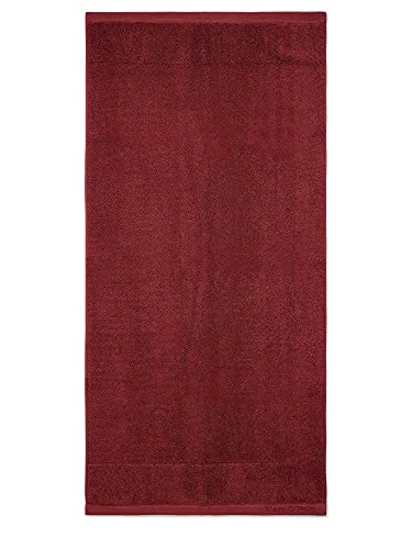Marc O'Polo Timeless Uni Badetuch, Frottee, Baumwolle, gewebt, 600 gr/m2, Warm Red, 50 cm x 100 cm von Marc O'Polo