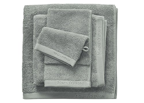 Marc O'Polo Timeless Uni Frottiertücher aus Baumwolle (600 g/m²), grün, 16 x 22 cm von Marc O'Polo