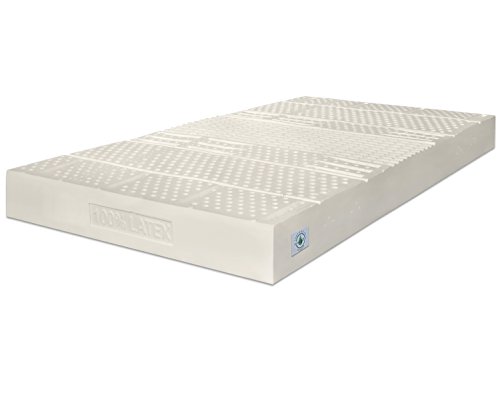 Marcapiuma - Doppelmatratze Sevenlife 18 Latexmatratze 140x220 cm Höhe 18 cm H2 Mittel/Weich Orthopädische Ergonomische Latex Matratze waschbar Gegen Milbe Aloe Vera Bezug EuroLatex Made in Italy von Marcapiuma