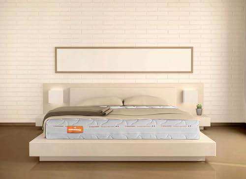 Marcapiuma - Doppelmatratze Sevenlife 20 Latexmatratze 150x200 cm Höhe 20 cm H2 Mittel Orthopädische Ergonomische Latex Matratze waschbar Gegen Milbe Silver Bezug EuroLatex Made in Italy von Marcapiuma