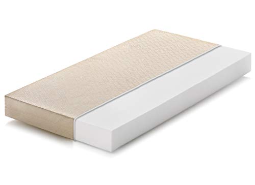 Marcapiuma - Kinderbettmatratze 60x120 Höhe 10 cm - BAMBY - Waterfoam Kaltschaum Kindermatratze antiallergen gegen Milbe - ATMUNGSAKTIV - Abziehbar Bezug mit Reißverschluss waschbar Marcapiuma - Kinderbettmatratze 60x120 Höhe 10 cm - BAMBY - Waterfoam Kaltschaum Kindermatratze antiallergen gegen Milbe - ATMUNGSAKTIV - Abziehbar Bezug mit Reißverschluss waschbar von Marcapiuma