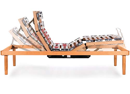Marcapiuma Lattenrost Motorisiert mit Fernbedienung für Einzelbett 80 x 190 cm Höhe 35 cm Modell S.A. aus natürlichem Buchenholz und mehrlagig + 4 Füße, orthopädisch - 100% Made in Italy Marcapiuma Lattenrost Motorisiert mit Fernbedienung für Einzelbett 80 x 190 cm Höhe 35 cm Modell S.A. aus natürlichem Buchenholz und mehrlagig + 4 Füße, orthopädisch - 100% Made in Italy von Marcapiuma
