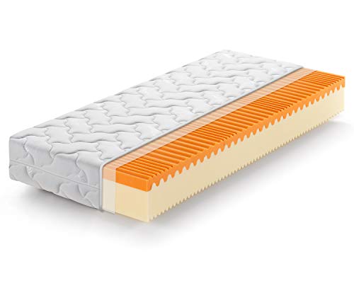 Marcapiuma - Matratze Memory Soia Bio 100x190 Höhe 20 cm - SUNRISE PLUS - Orthopädische Öko-Tex MEDIZINPRODUKT H3 Fest Viscomatratze Abziehbar SILVER Bezug gegen Milbe Atmungsaktiv - Made in Italy Marcapiuma - Matratze Memory Soia Bio 100x190 Höhe 20 cm - SUNRISE PLUS - Orthopädische Öko-Tex MEDIZINPRODUKT H3 Fest Viscomatratze Abziehbar SILVER Bezug gegen Milbe Atmungsaktiv - Made in Italy von Marcapiuma