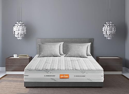 Marcapiuma - Matratze Sunshine Viscoschaum 120x190 h. 25 cm Orthopädische H2 Medium 9 zonen Viscomatratze Abziehbar Bezug Silber und Kohlen Faser gegen Milbe Atmungsaktiv Made in Italy von Marcapiuma