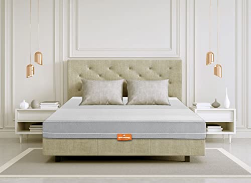 Marcapiuma Matratze für Doppelbett Memory Bio 180 x 190 cm Höhe 20 cm - Sunrise Plus - H2 Medio/Rigido Medizinprodukt 7 Zonen Relax Bezug Silver abnehmbar antiallergisch Made in Italy von Marcapiuma