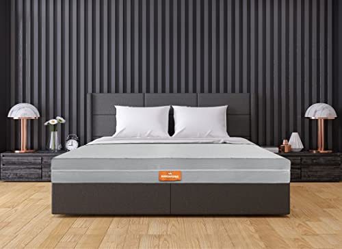 Marcapiuma Orthopädische Doppelbett-Matratze, 180 x 205 cm, Höhe 17 cm, Mittelseite H2 und Feste Seite H3, 7 Zonen, Abnehmbarer Bezug, milbendicht, antibakteriell Marcapiuma Orthopädische Doppelbett-Matratze, 180 x 205 cm, Höhe 17 cm, Mittelseite H2 und Feste Seite H3, 7 Zonen, Abnehmbarer Bezug, milbendicht, antibakteriell von Marcapiuma