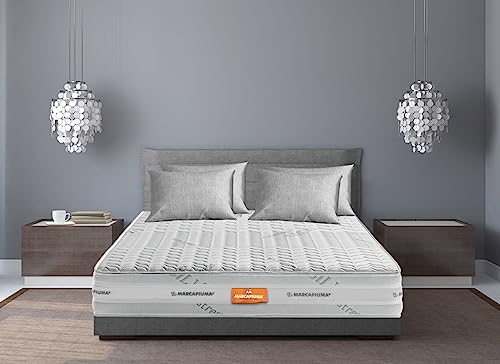 Marcapiuma Sunshine, Memory Foam, PU-Schaum Waterfoam, Silber/schwarz, 80x200 cm von Marcapiuma