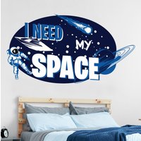 Weltraum Wandtattoo, Sonnensystem Wandaufkleber, Galaxie Spacke Sticker Für Schlafzimmer, Gaming Deko von MarcelloSellingWorld