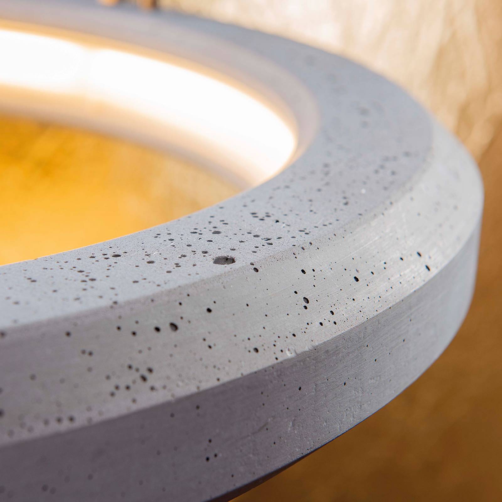 LED-Hängeleuchte Materica innen Ø 60 cm beton von Marchetti